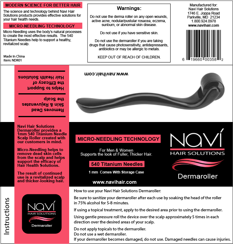 Scalp Dermtoller titanium micro-needling by Navi Hair Solutions