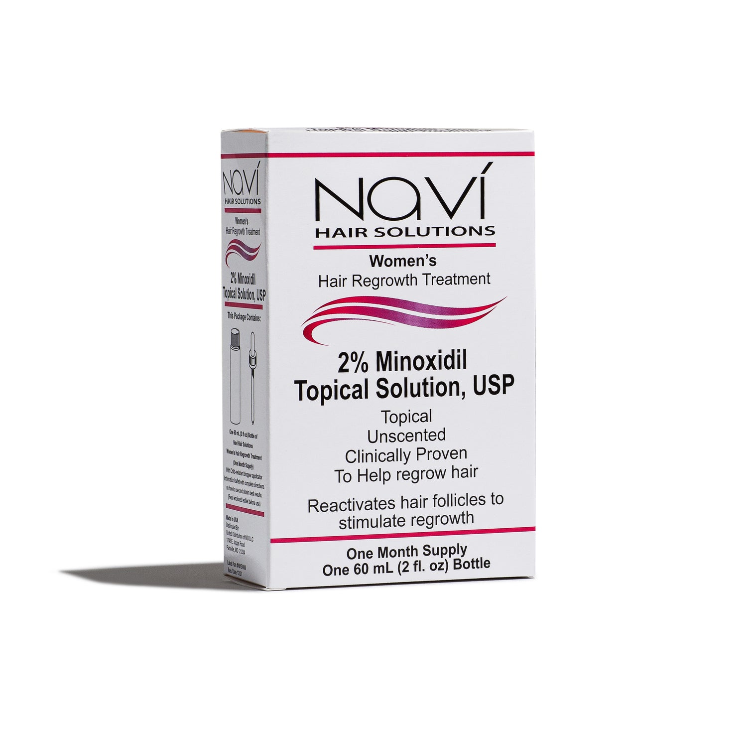 Seletøj Hovedsagelig Mockingbird Navi Hair Solutions Women's 2% Minoxidil Topical Solution USP
